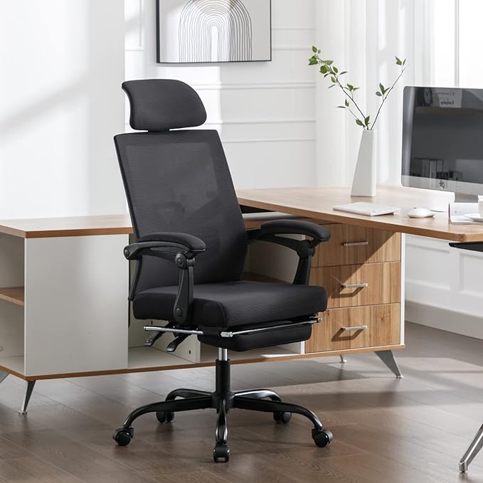 Office Chair with Footrest